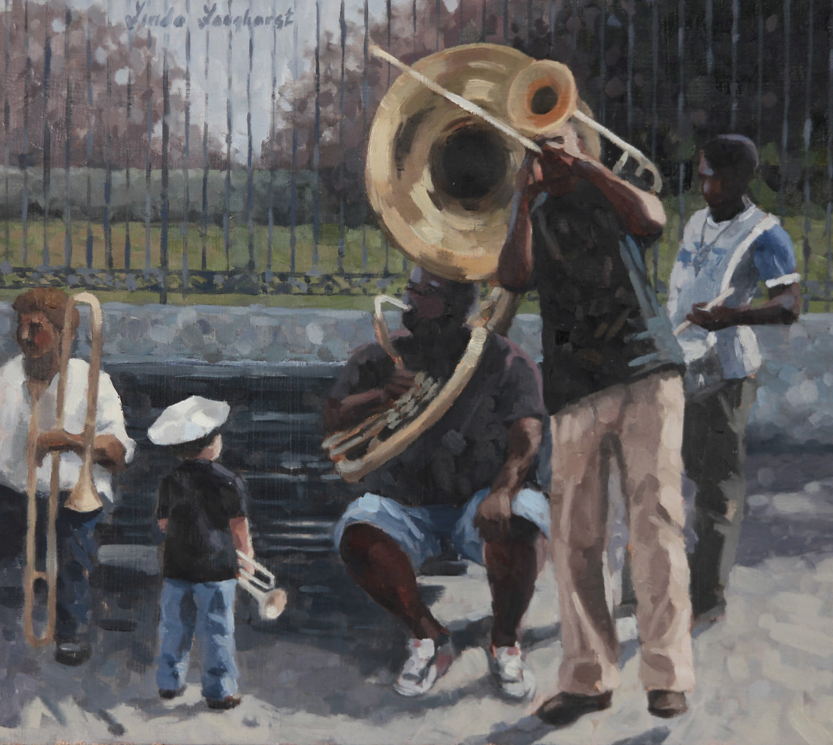 Afternoon On The Square by Linda Langhorst 