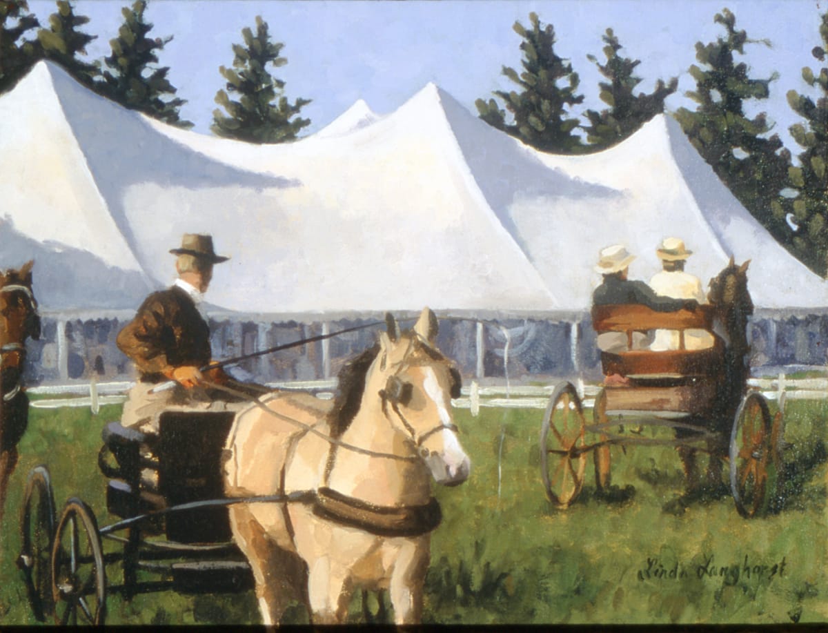Coming and Going by Linda Langhorst  Image: Walnut Hill Carriage Association Exhibition, just prior to a competition event