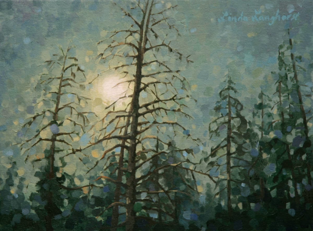 Yellowstone Foggy Morning by Linda Langhorst 