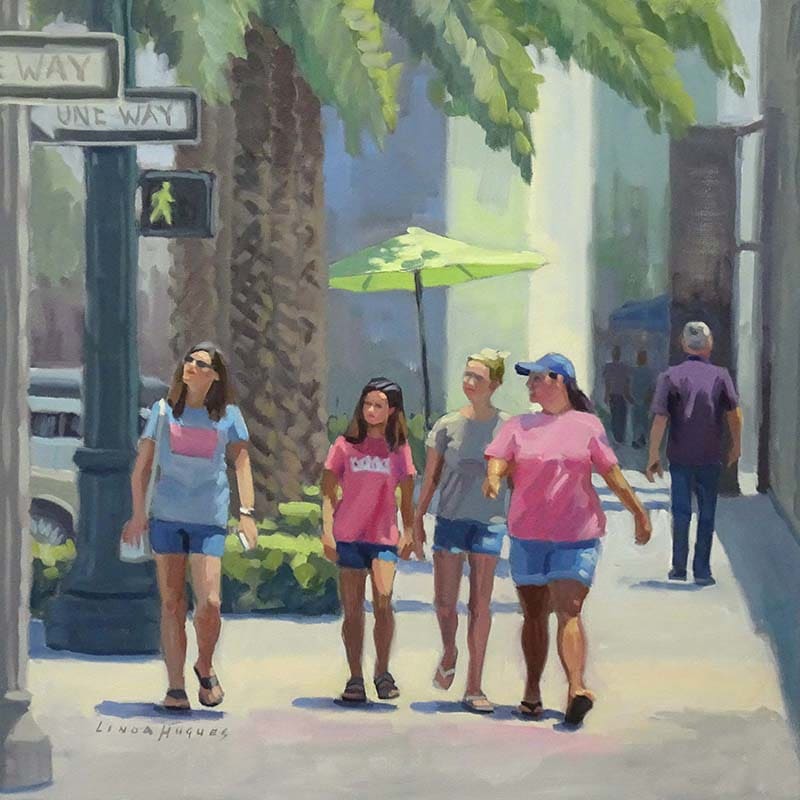 Pink on the Street, St. Pete, FL by Linda Hugues 