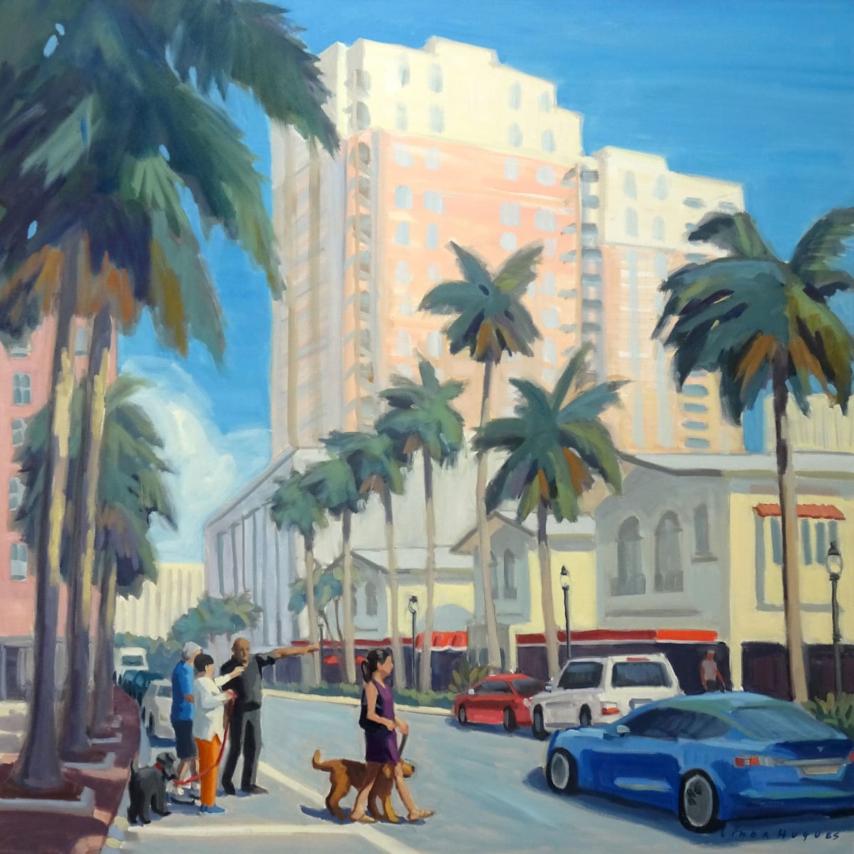 One Block Over - Sarasota, FL by Linda Hugues 