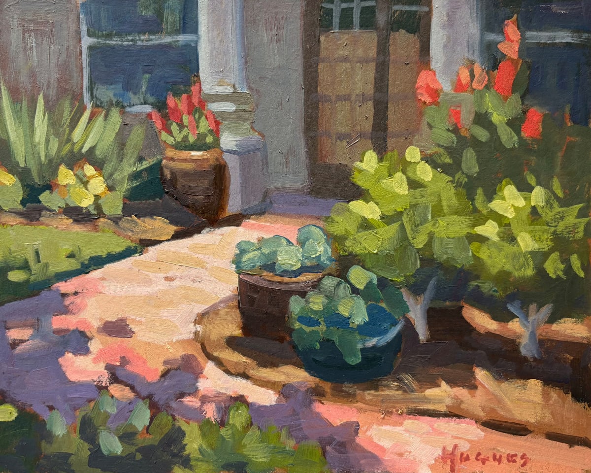 Shady Walkway - Tampa by Linda Hugues 
