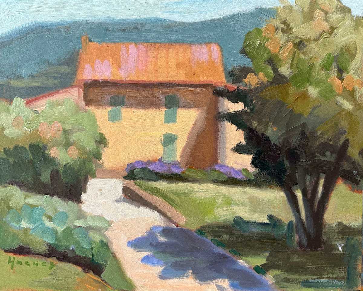 Provence Haven - Lacoste, France by Linda Hugues 