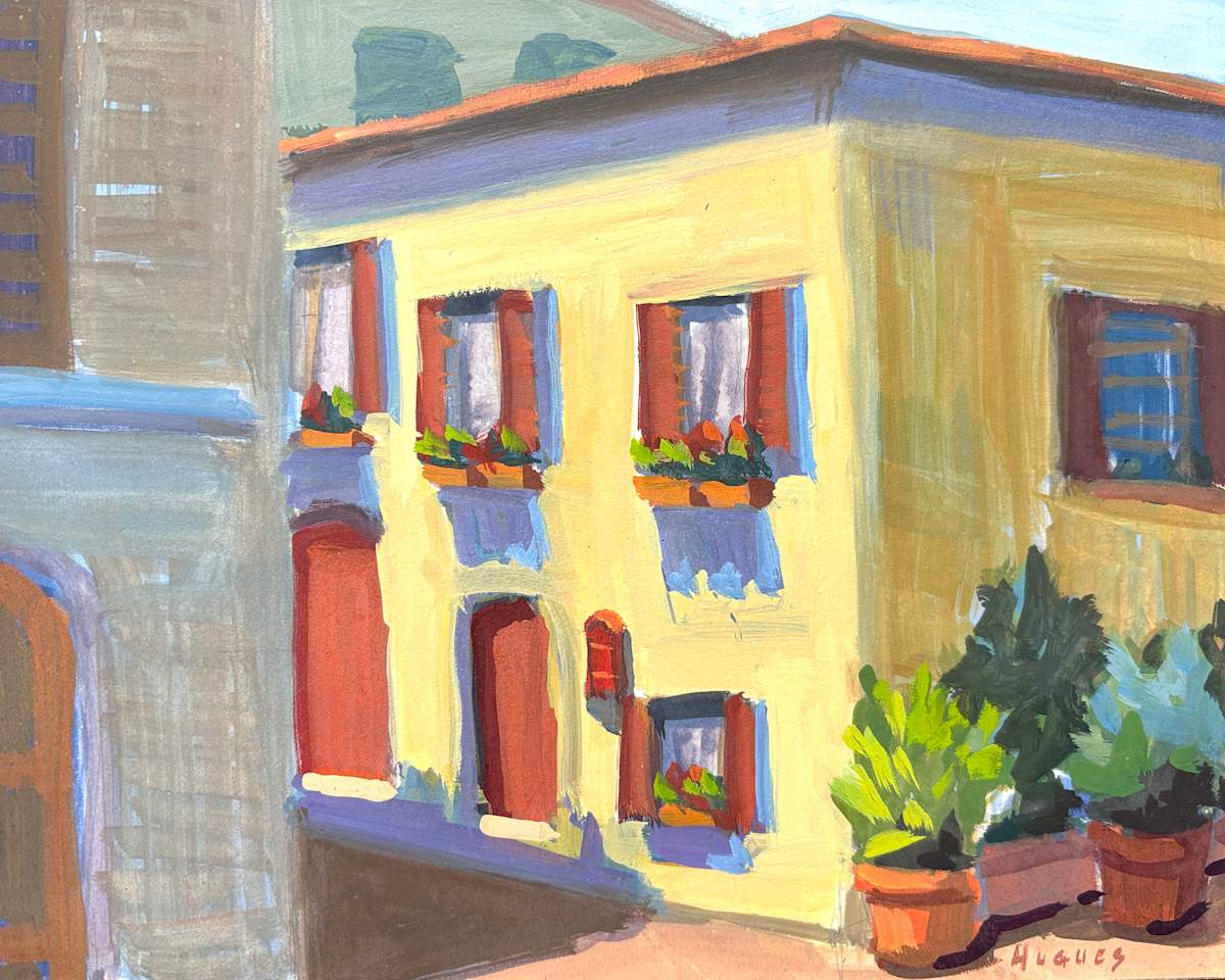 Narrow Lane - Alfidona, Italy by Linda Hugues 