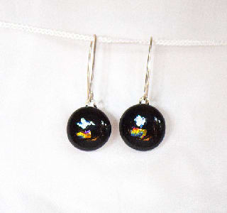Harlequin Drop Earrings  ( round), Image 1.
