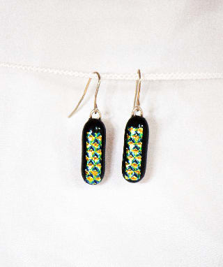 Harlequin Drop Earrings  ( medium ), Image 1.