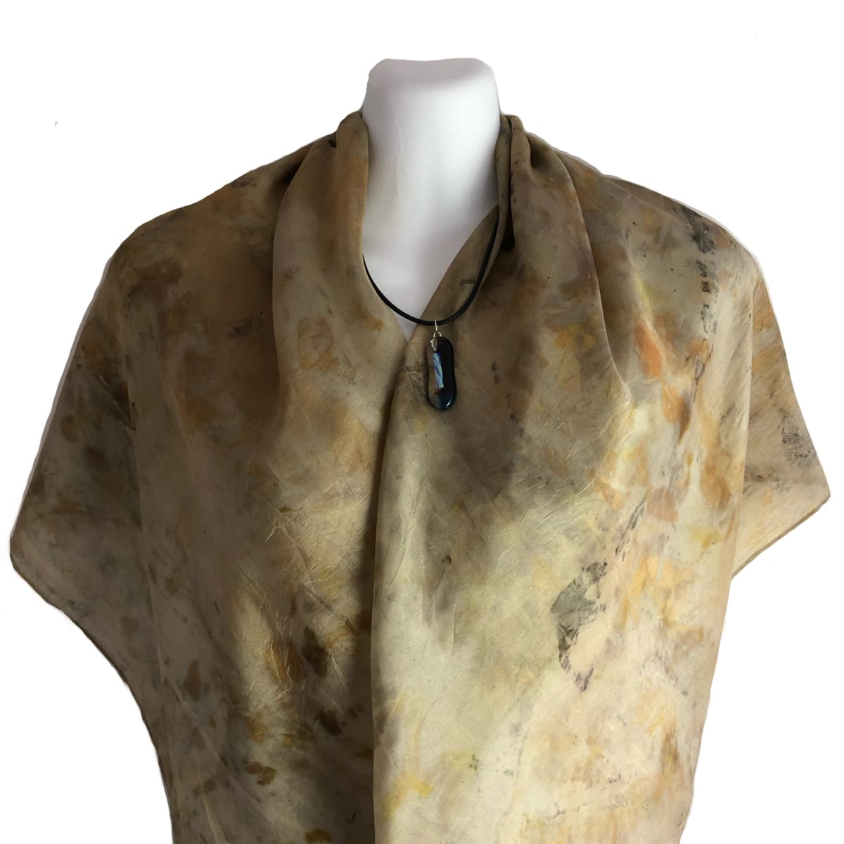 Eco Dyed Silk Scarf (Mottlecah/wandoo bark) 