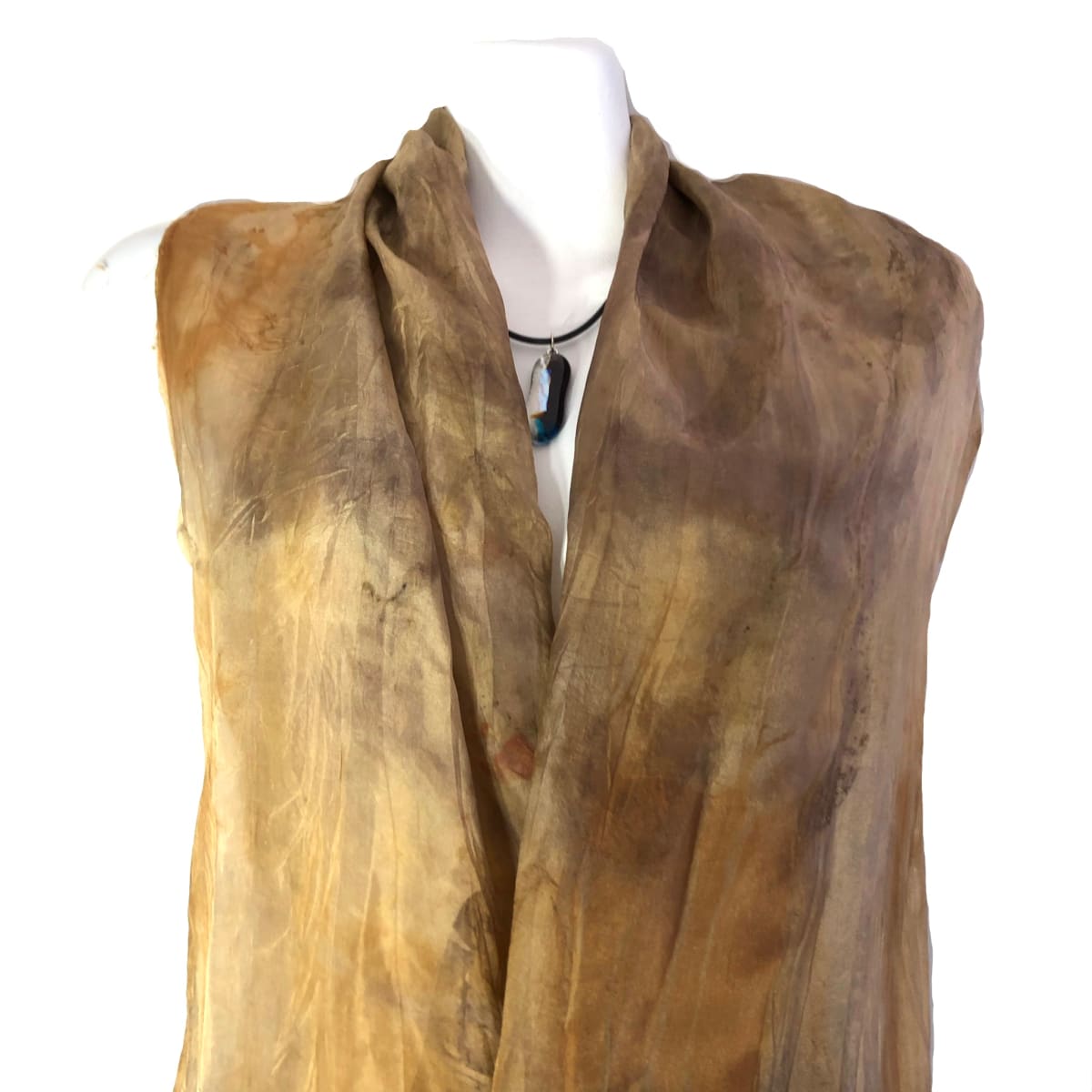 Eco Dyed Silk Scarf ( Wandoo- Marri) by Nada Murphy 