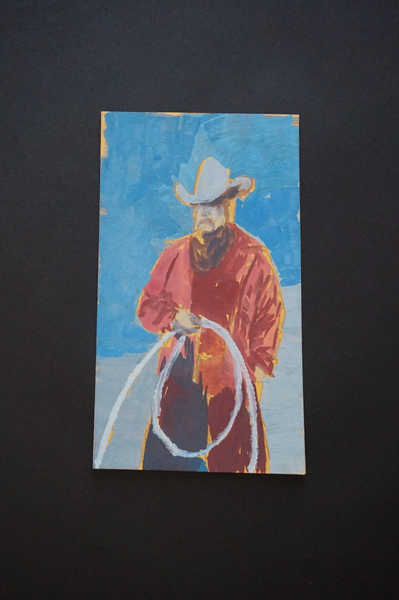 Cowboy with Rope by Eric Jones 