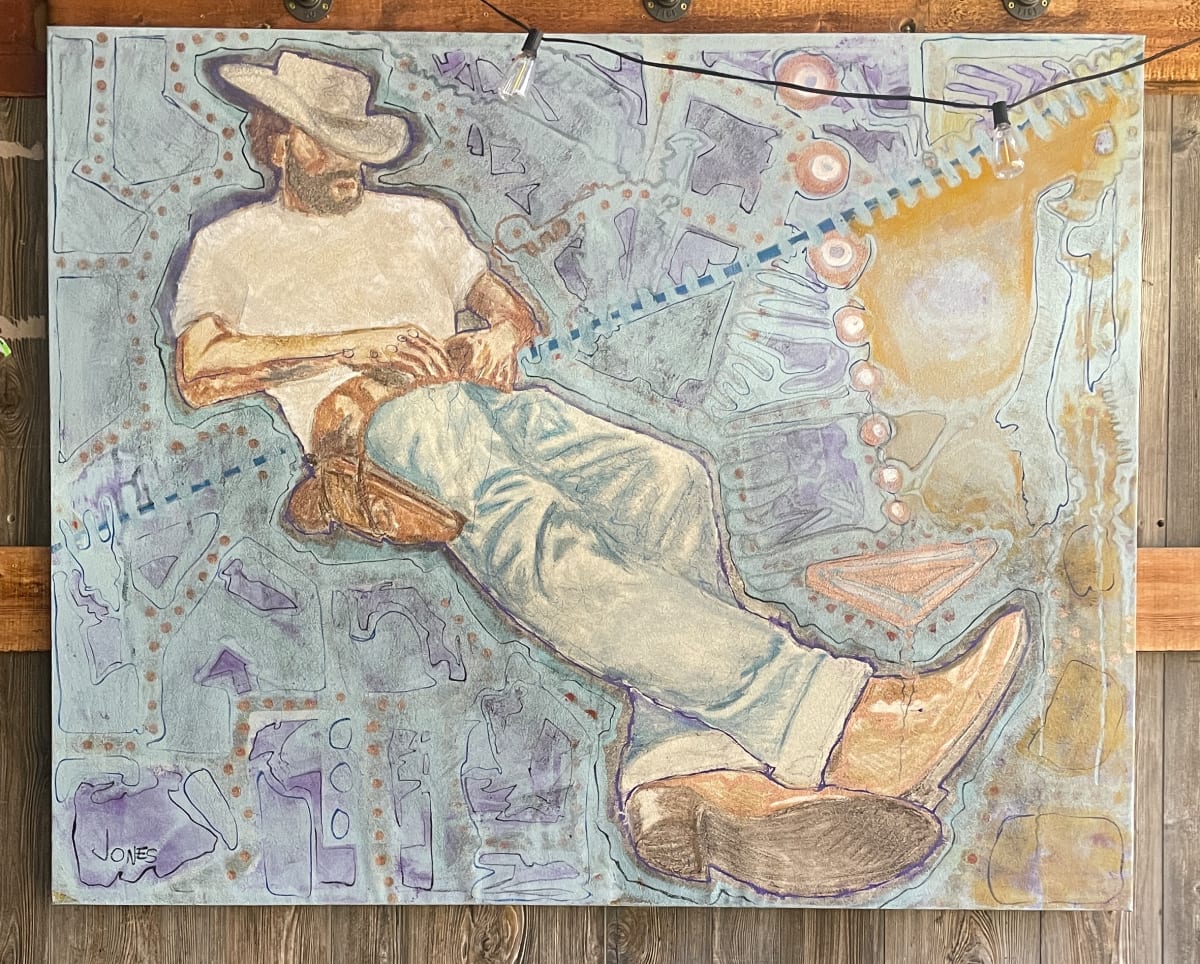 reclining cowboy by Eric Jones 