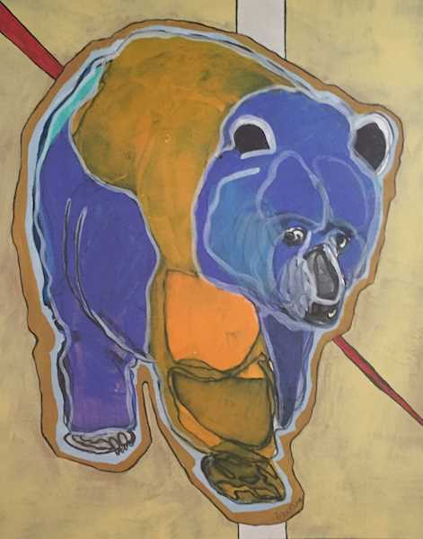 Bear on Yellow by Eric Jones 