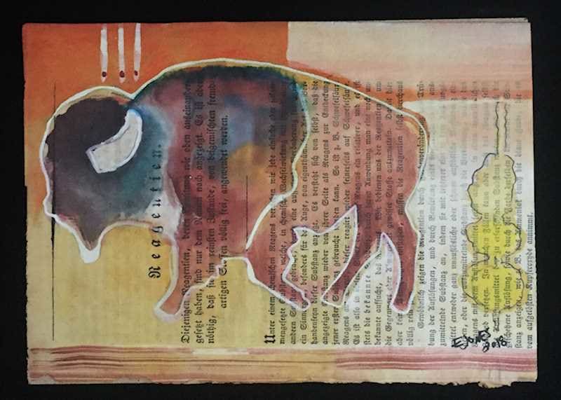 Buffalo with Orange Sky by Eric Jones, Image 1.