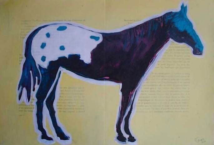 Appaloosa on Yellow by Eric Jones, Image 1.
