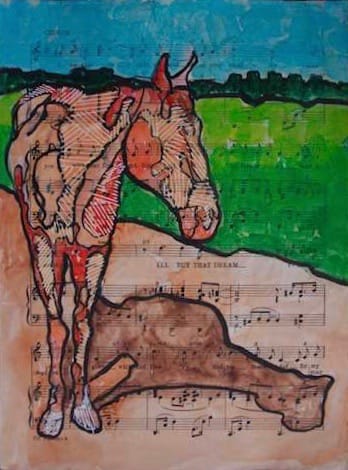 Orange Horse with White Stripes by Eric Jones, Image 1.