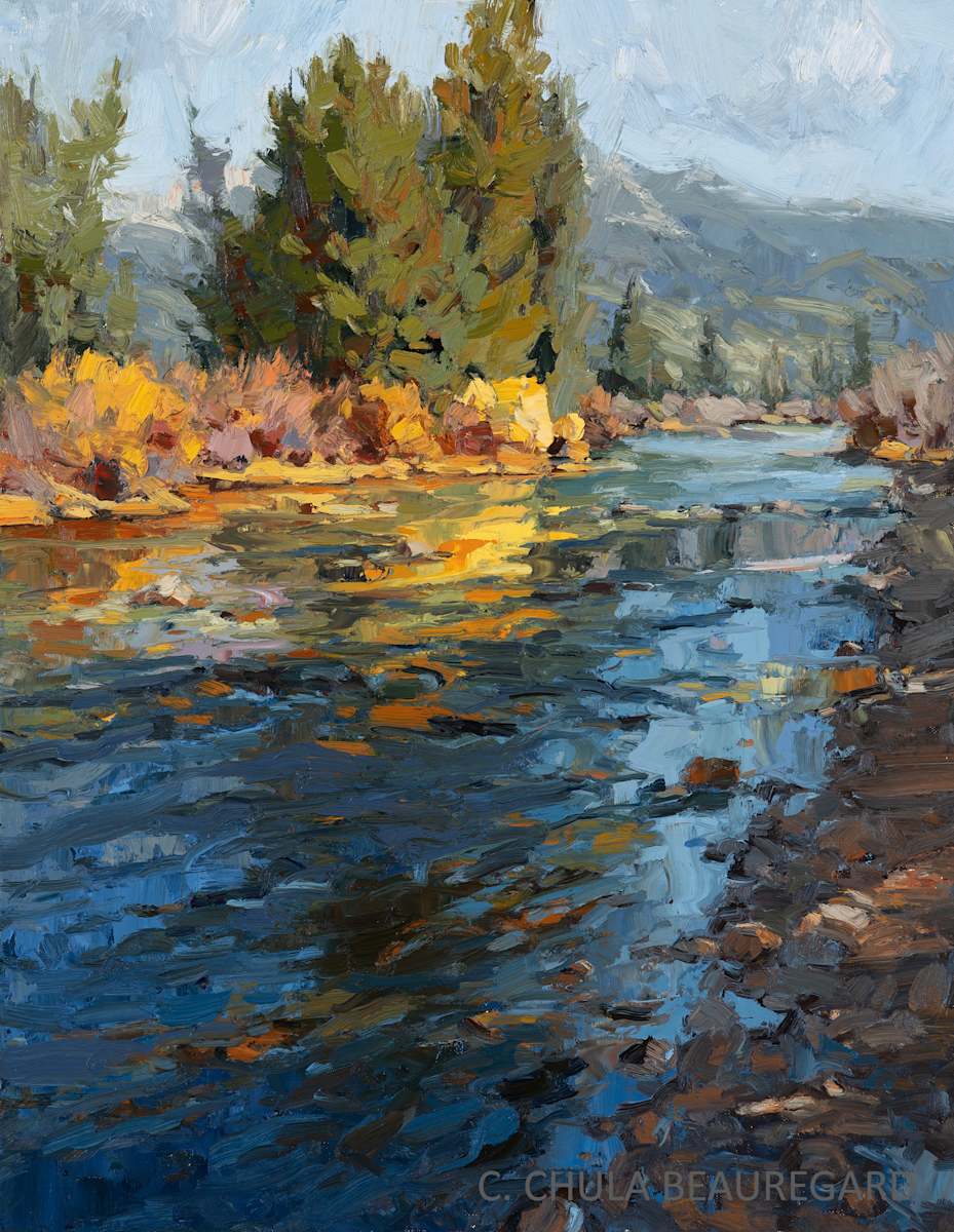 Blue Sky Blue River by Chula Beauregard 