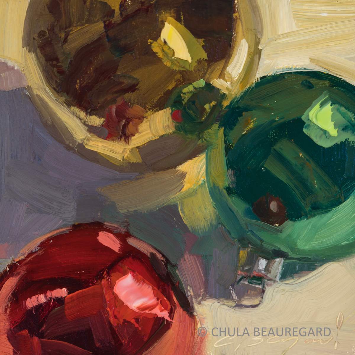 Ornaments (4) by Chula Beauregard 