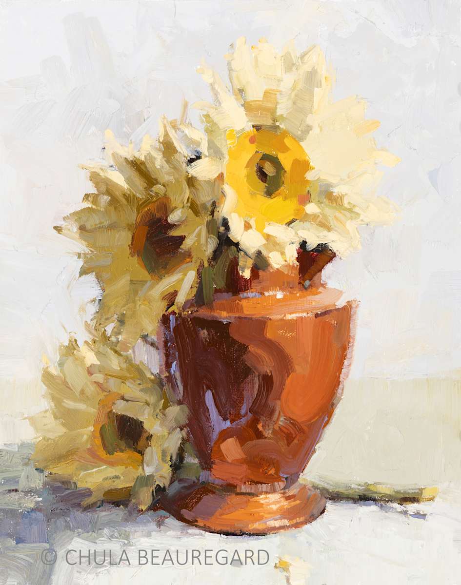 Sunflowers and Copper by Chula Beauregard, Image 4.