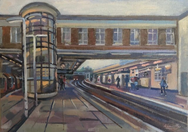 East Finchley Tube Station. London. Studio Version by Alan Lancaster 