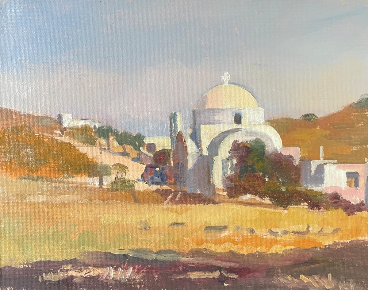 Saint Filoumenos, Patmos. Greece by Alan Lancaster 