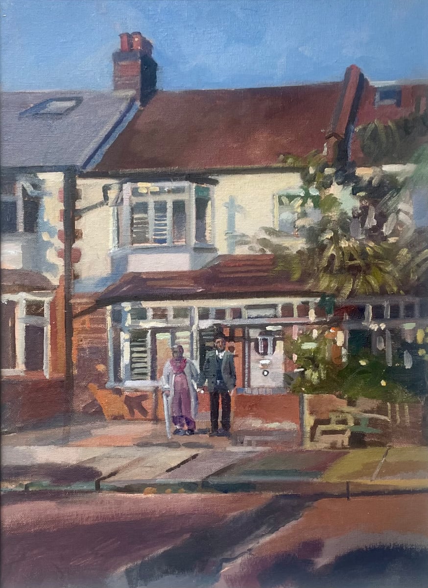 North View Road. Vijay's In-Laws. Crouch End. London by Alan Lancaster 