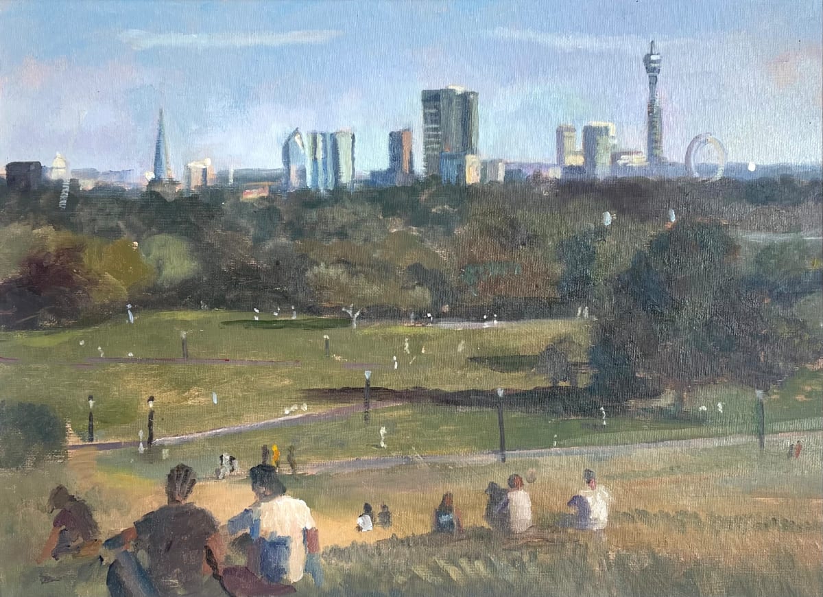 A Hot Saturday on the Hill, Primrose Hill. London by Alan Lancaster 
