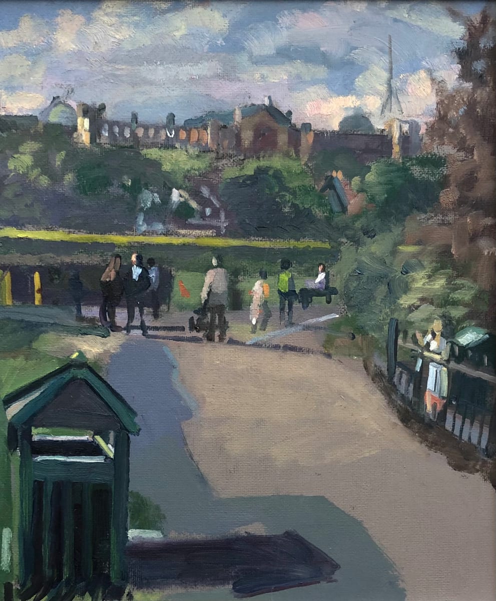 Alexandra Palace from Priory Park. Crouch End and London by Alan Lancaster 