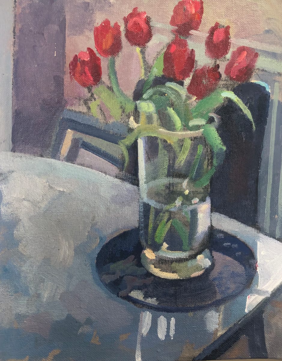 Tulips in a Vase (Offset) 