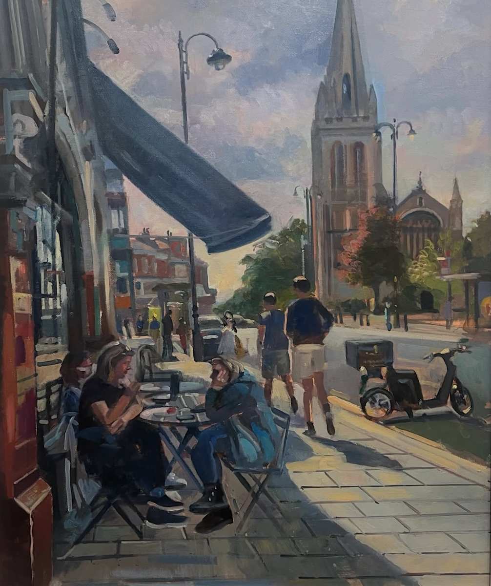 Towards St James’s from Fortis Green. by Alan Lancaster 
