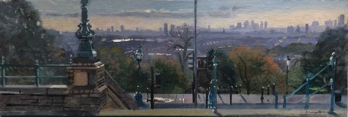 Panoramic View from Ally Pally, Muswell Hill,  Overlooking the City of London by Alan Lancaster 