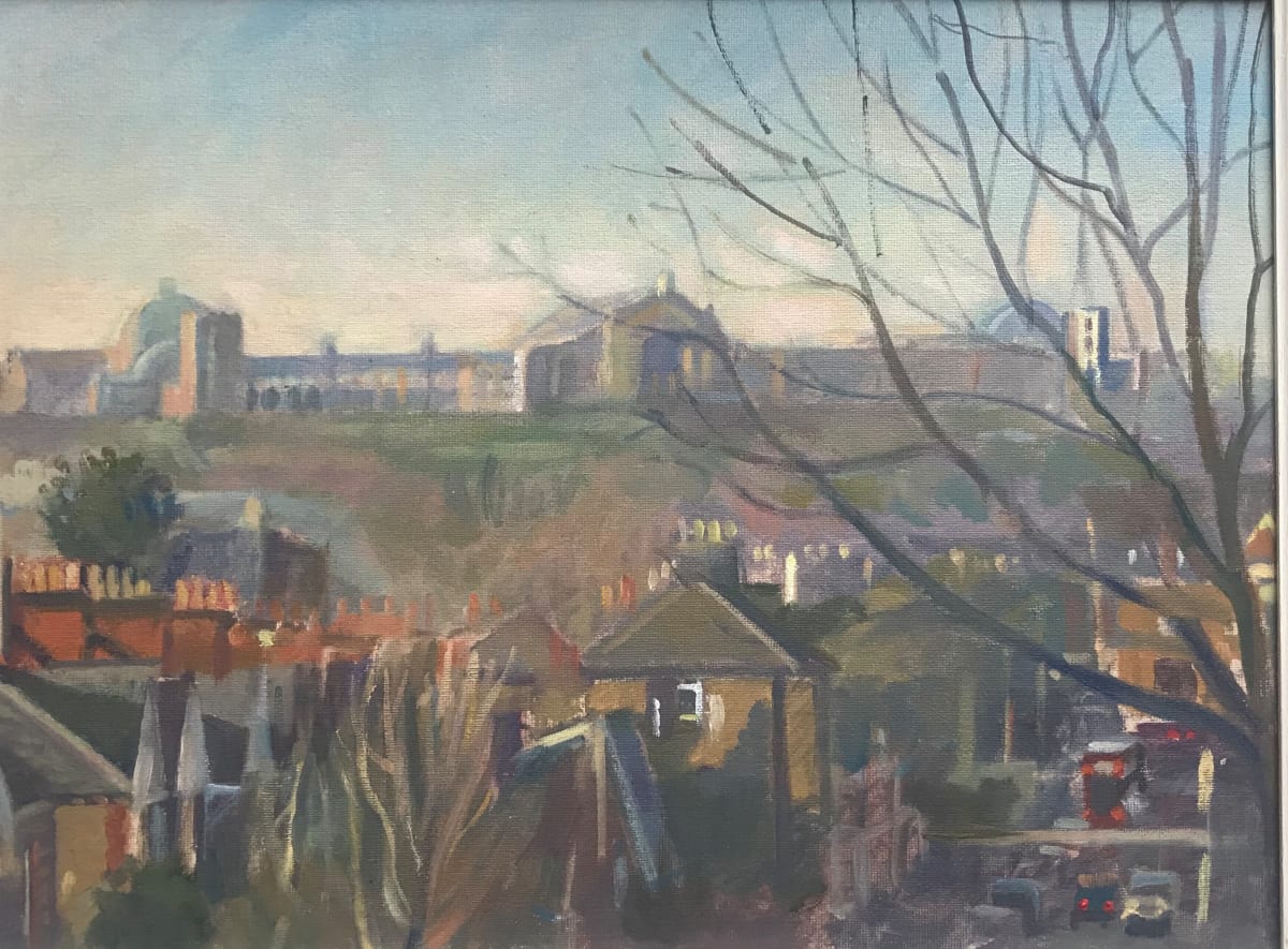 Alexandra Palace from Ferme Park Road. Crouch End. London by Alan Lancaster 