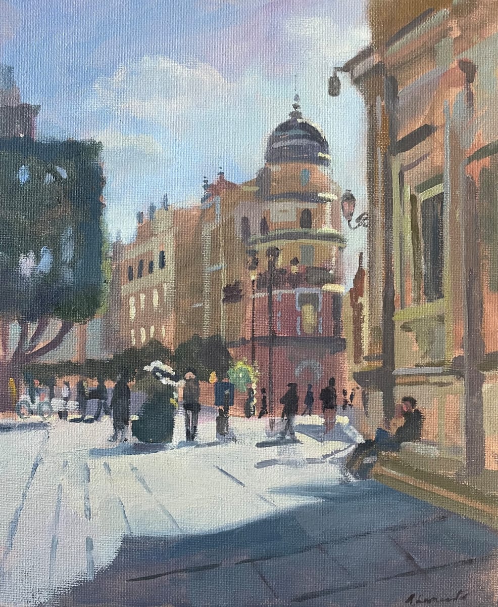 Bright Sunlight. El Edificio La Adriatico. Seville. Spain by Alan Lancaster 