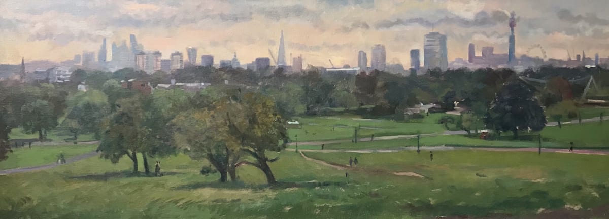 The city from Primrose Hill. London by Alan Lancaster 