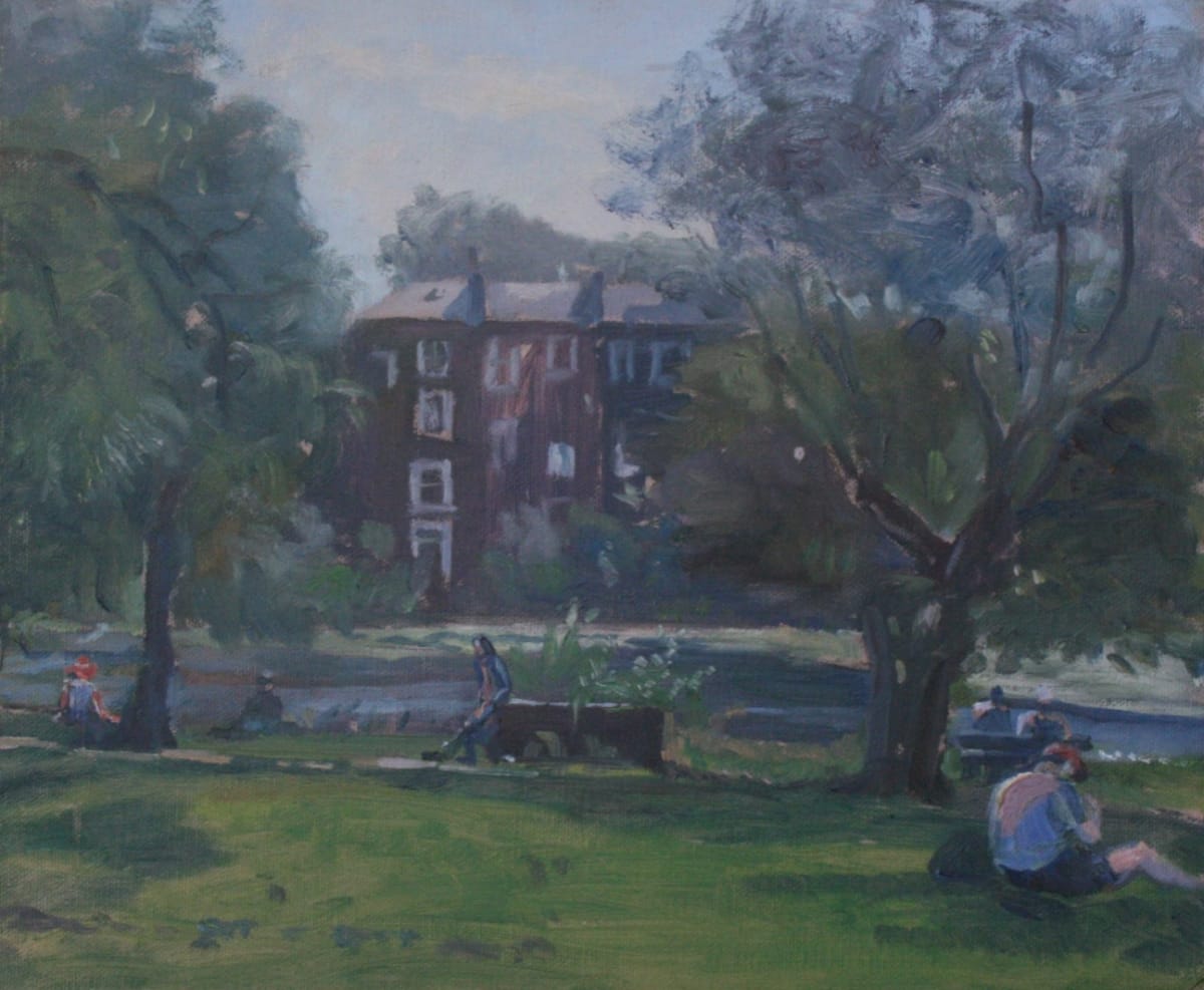Hampstead Pond Summers Day by Alan Lancaster 