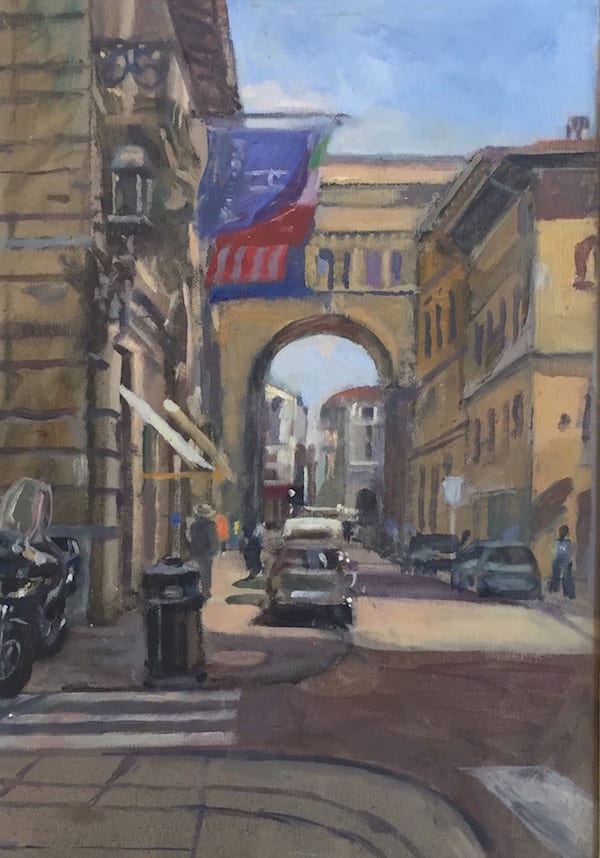 Via Strozzi. Florence by Alan Lancaster 