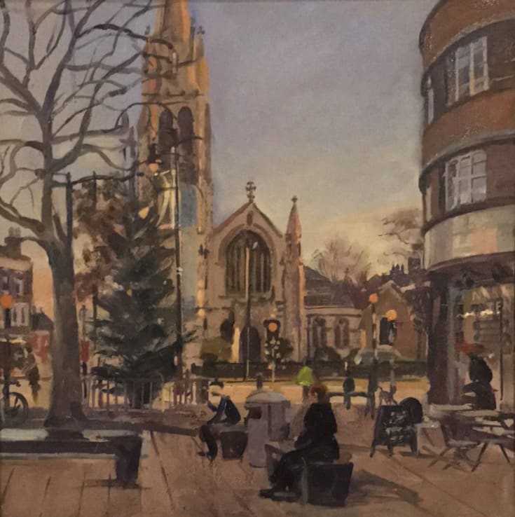 Xmas Tree Muswell Hill by Alan Lancaster 