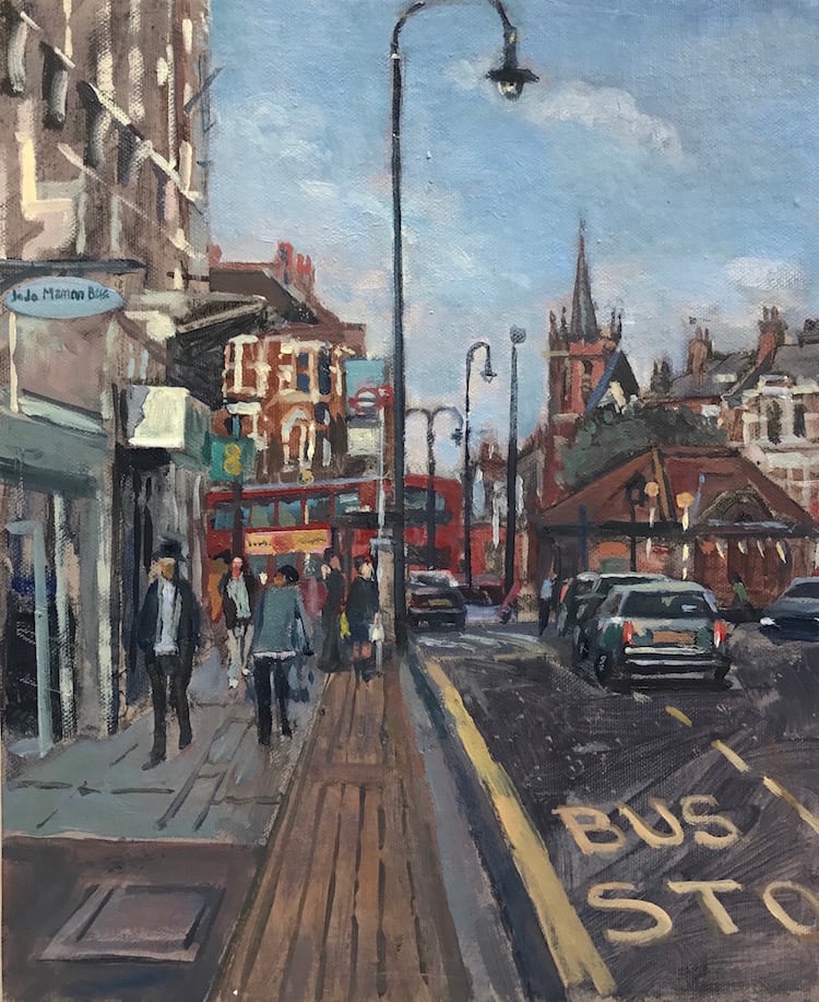 Muswell Hill Roundabout by Alan Lancaster 