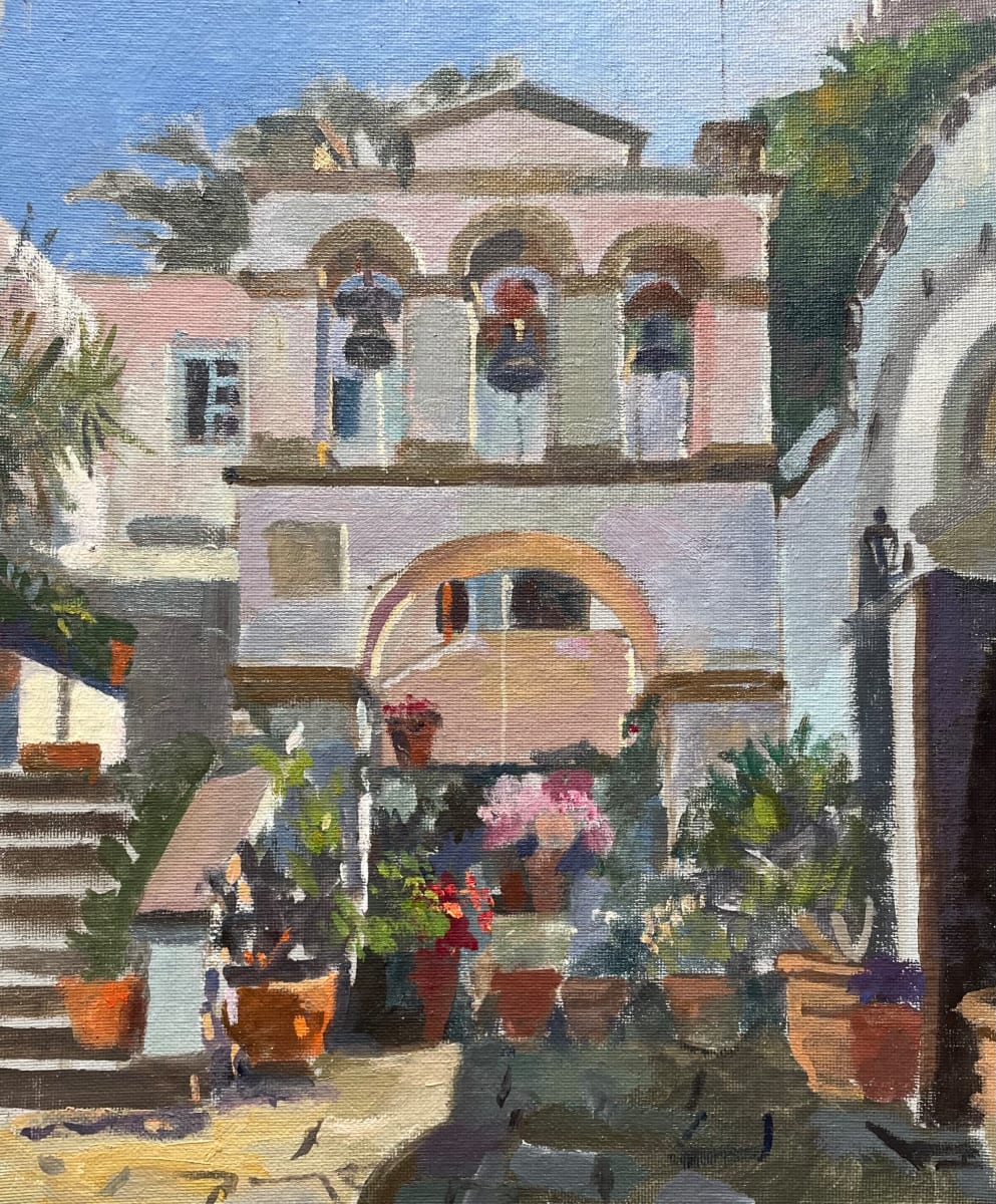 The Bell Tower, Chora, Patmos, Greece by Alan Lancaster 