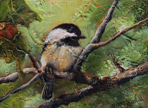 Chickadee 12 by Sharron Schoenfeld 