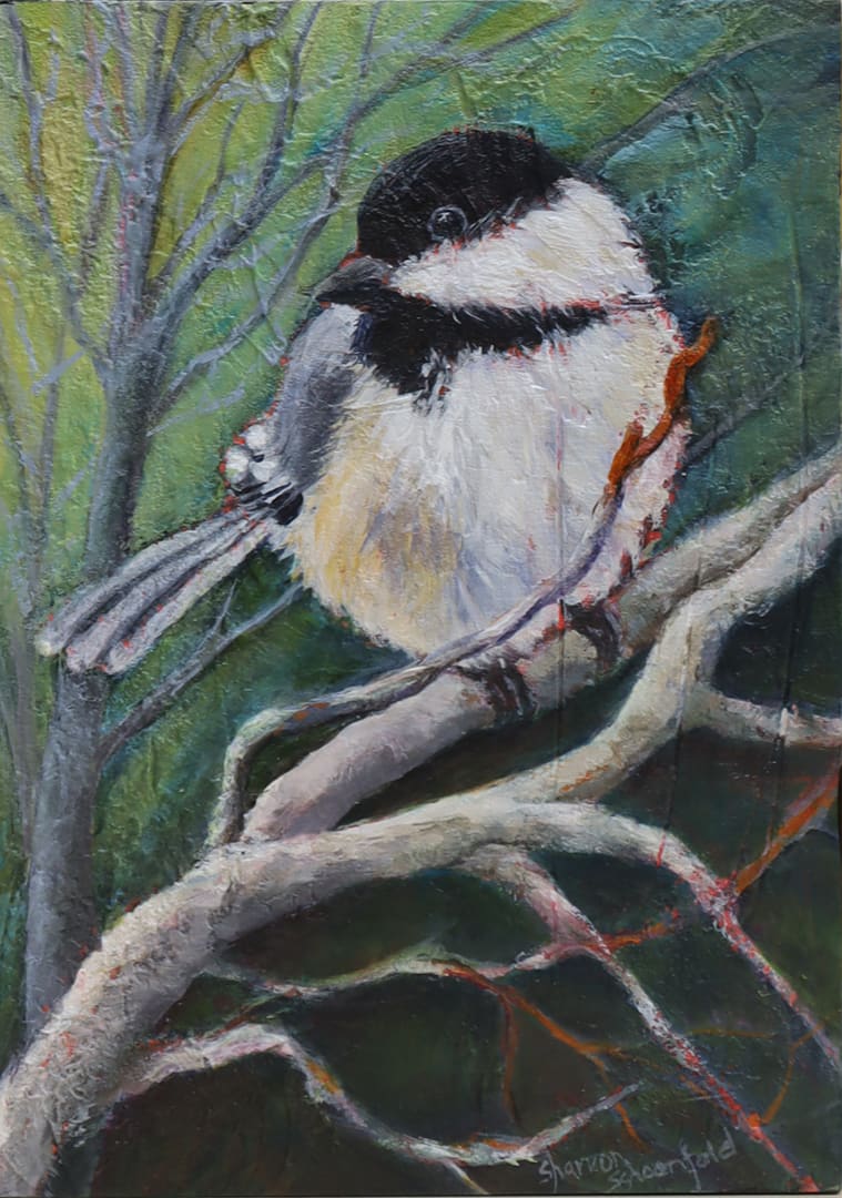 Chickadee 6 by Sharron Schoenfeld, Image 1.
