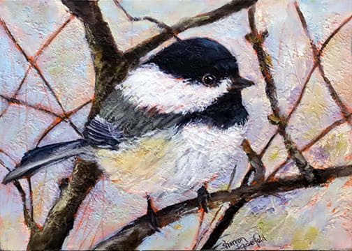 Chickadee 9 by Sharron Schoenfeld, Image 1.