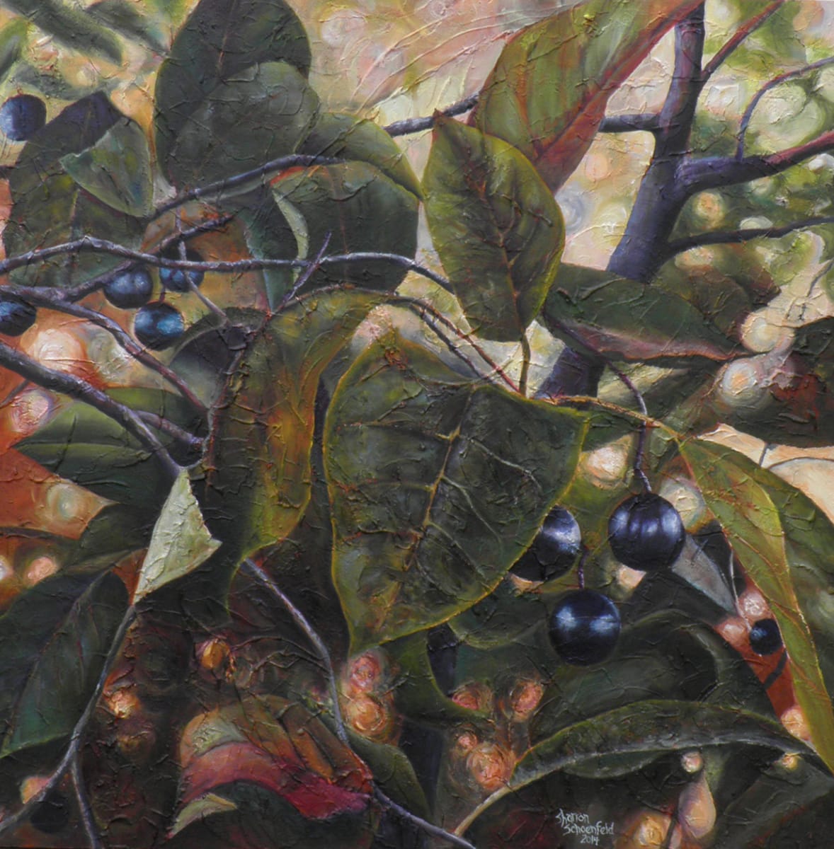 Leaves and Berries by Sharron Schoenfeld, Image 1.