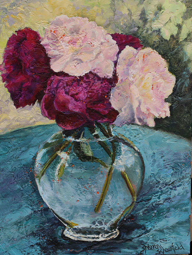 Peony Bouquet by Sharron Schoenfeld 