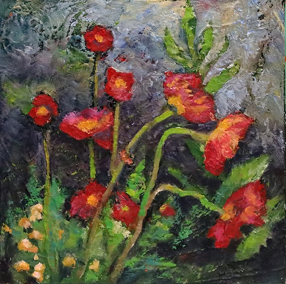 Red Poppies by Sharron Schoenfeld 