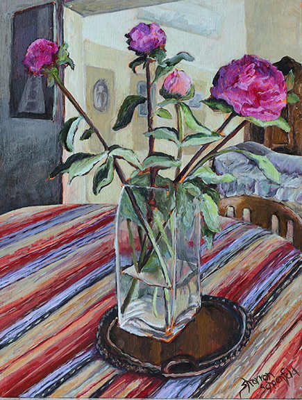 Room With Peonies by Sharron Schoenfeld, Image 1.
