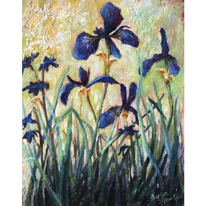 Siberian Irises by Sharron Schoenfeld 