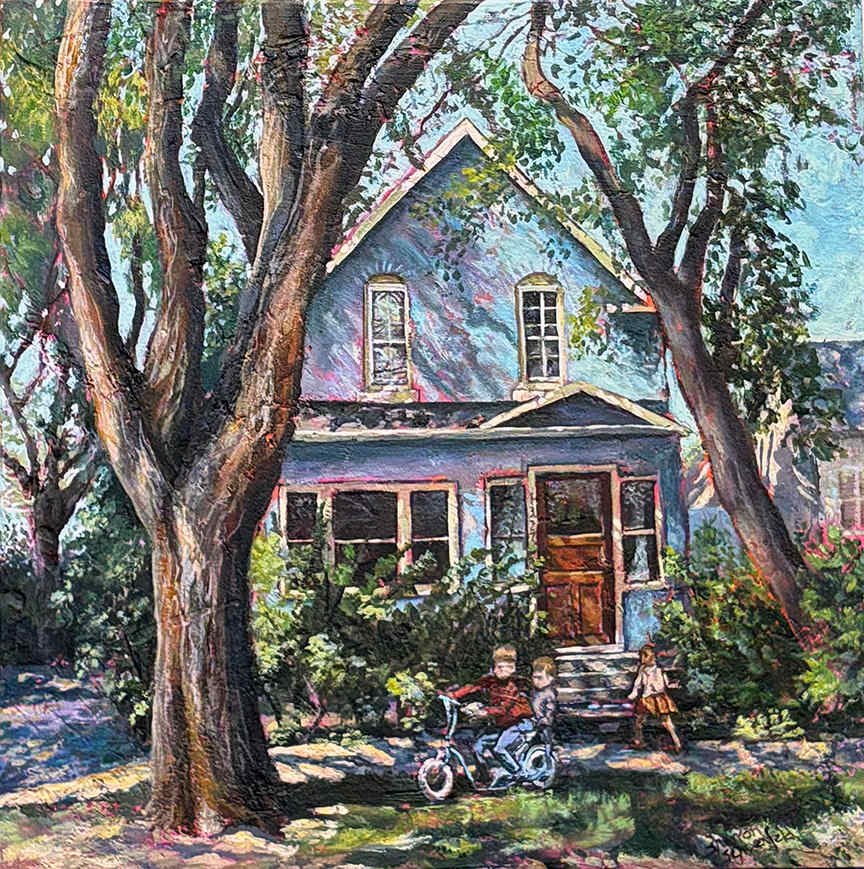 Sunlit Blues by Sharron Schoenfeld 
