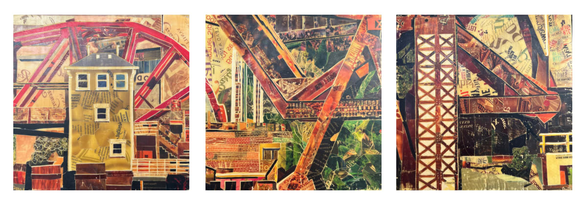 River Lift (triptych) by Randy L Purcell 