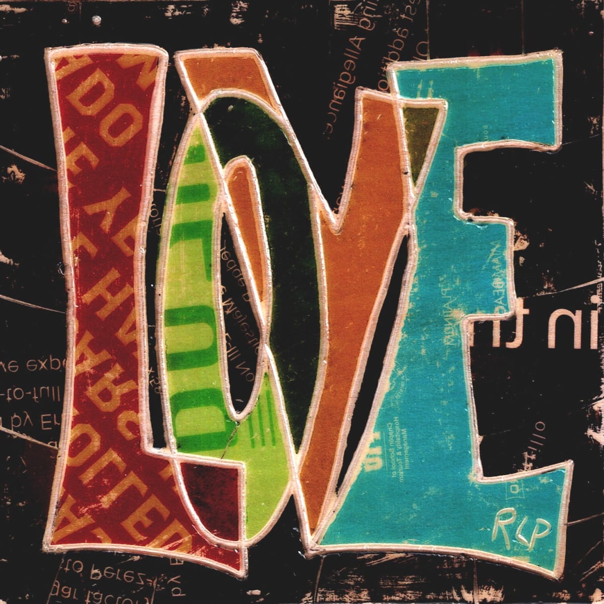 Love-06 5x5x2 by Randy L Purcell 