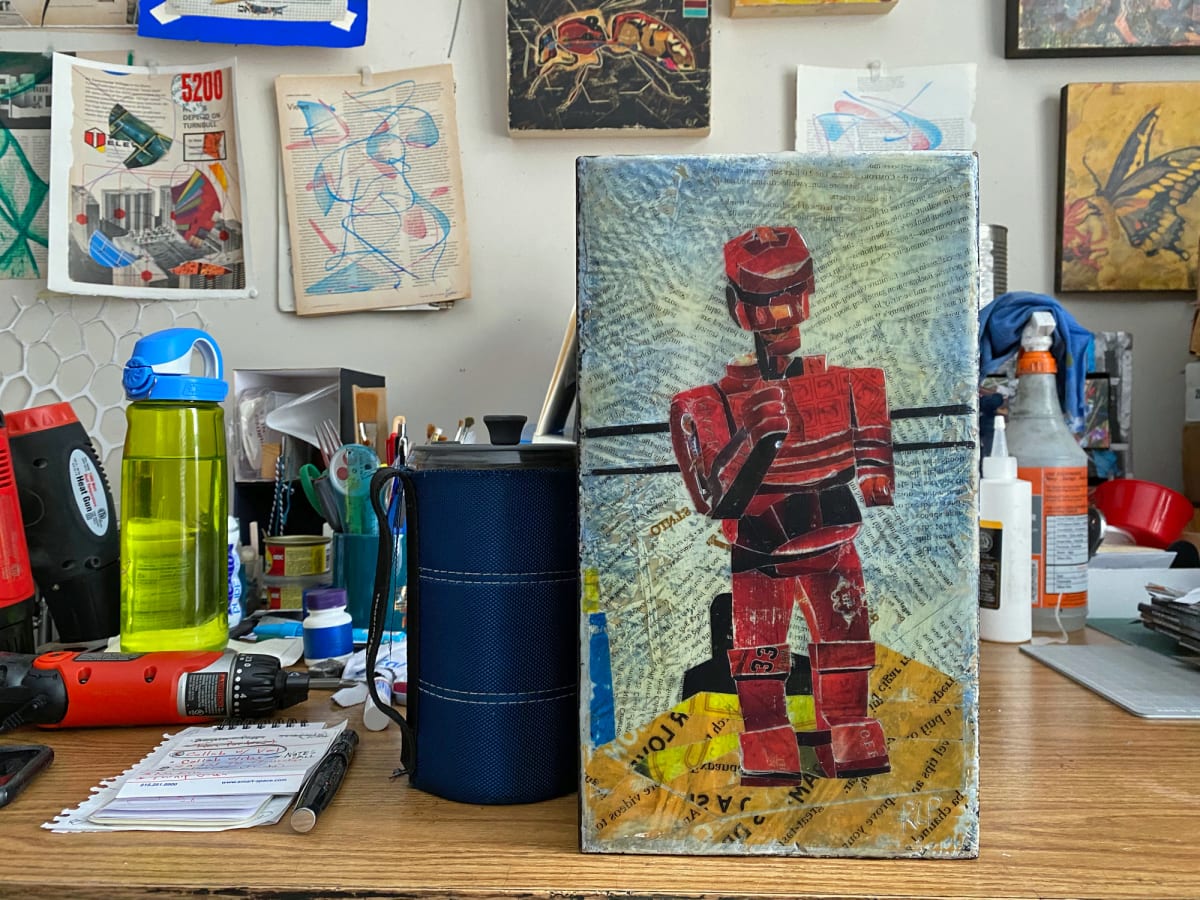 Rock'em Sock'em Robot in Red by Randy L Purcell 