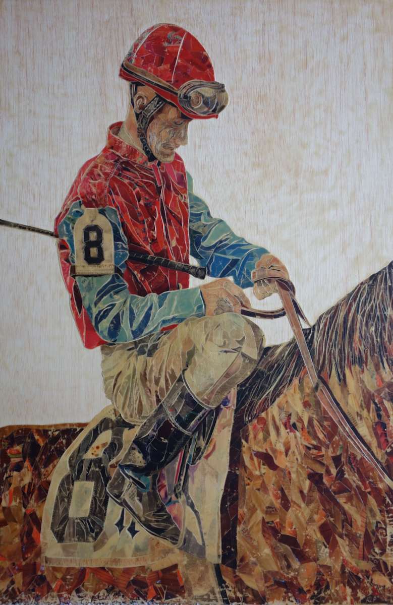 "Number 8" (jockey) by Randy L Purcell, Image 1.